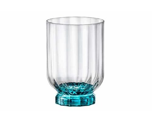 BORMIOLI ROCCO  Bekerglas op voet 37,5 cl Florian Lucent Blue