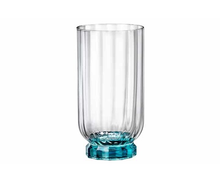 BORMIOLI ROCCO  Ice tea & cocktail goblet footed 43 cl l Florian Lucent Blue