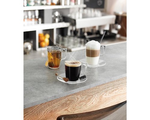 ARCOROC  Tea & coffee cup  25 cl tempered glass " Voluto "