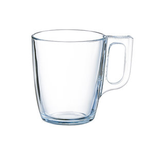 ARCOROC  Tea & coffee cup 25 cl tempered glass " Voluto "