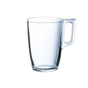 ARCOROC  Tea & coffee cup 32 cl tempered glass " Voluto "