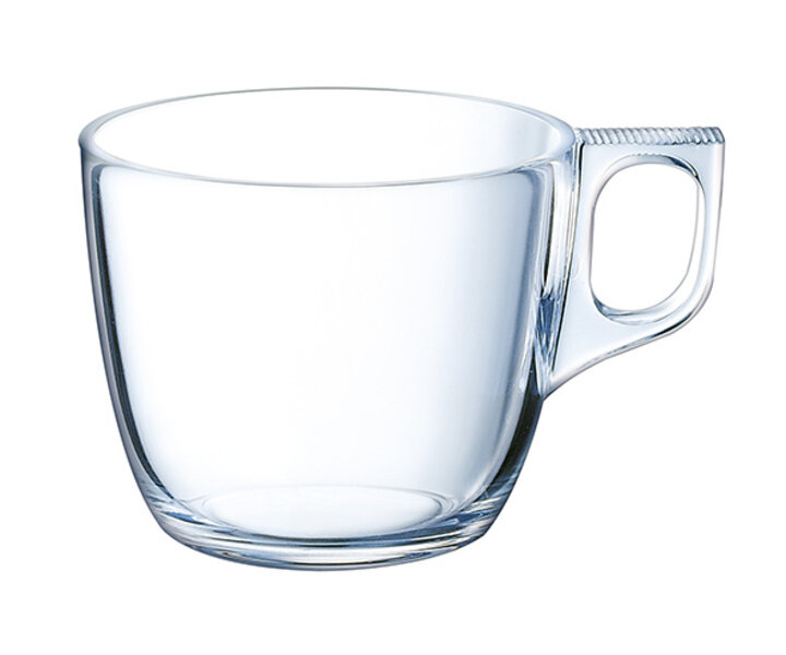 ARCOROC  Thee & koffietas  22 cl gehard glas " Voluto "