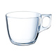 ARCOROC  Tea & coffee cup  22 cl tempered glass " Voluto "