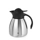 M & T  Insulated jug 1 liter double walled stainless steel with black push-button cap