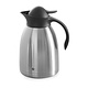 M & T  Insulated jug 1,5 liter double walled stainless steel with black push-button cap