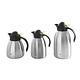 M & T  Insulated jug 1 liter double walled stainless steel with yellow push-button cap