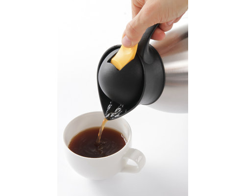 M&T Insulated jug 1 liter double walled stainless steel with yellow push-button cap