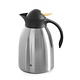 M & T  Insulated jug 1,5 liter double walled stainless steel with yellow push-button cap