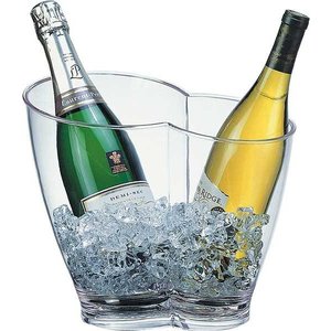 M & T  Wine and champagne cooler acrylic 2 bottles