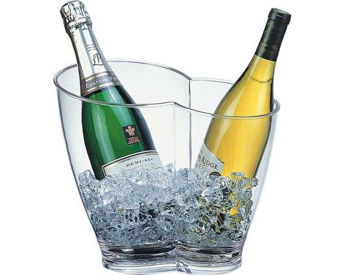 M & T  Wine and champagne cooler acrylic 2 bottles