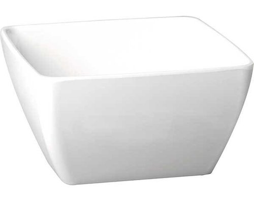 M & T  Bol vierkant wit melamine