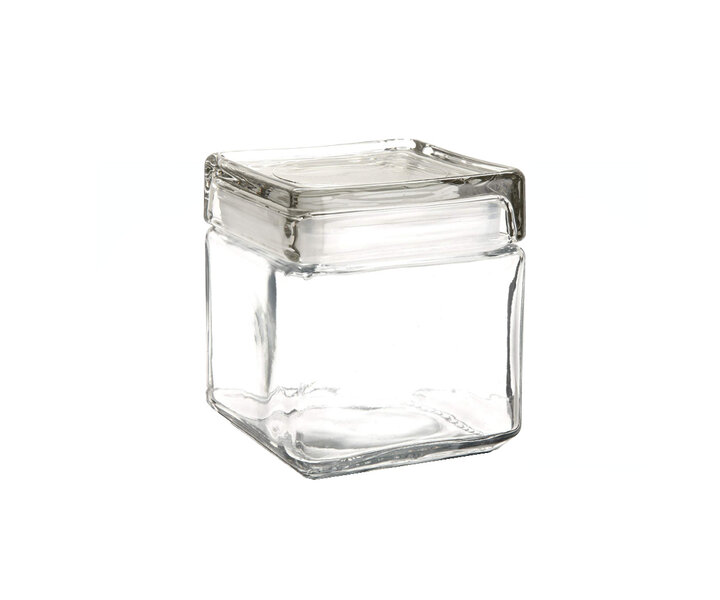 M&T Canister square with lid  1 liter