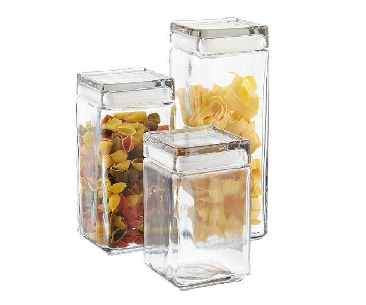 M&T Canister square with lid  1,50  liter