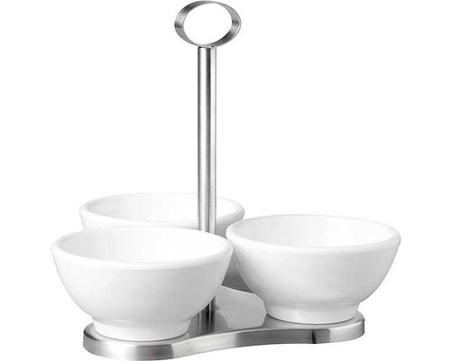 APS Stand with 3 round melamine bowls