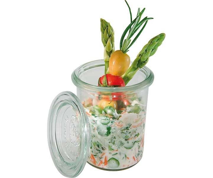 WECK  Glaasje monoportion met deksel 16 cl set van 12 st