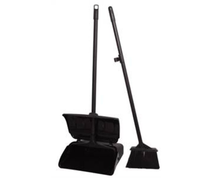 M&T Lobby broom and dustpan
