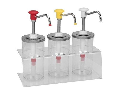 HOVICON  Sauce dispenser 3 x 1,65 liter with a dose of 20 ml