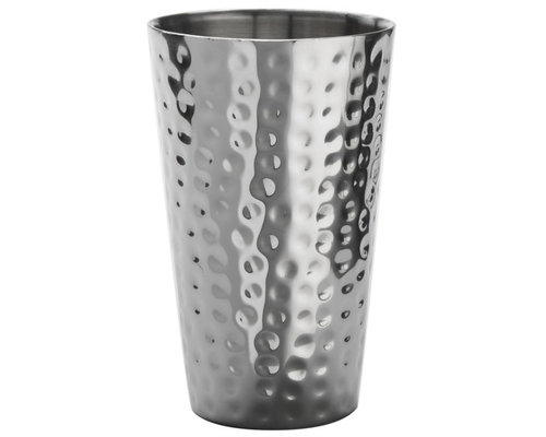 M & T  Collins - cocktail glass 41 cl double walled hammered stainless steel