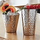 M & T  Collins - cocktail glass 41 cl double walled hammered stainless steel
