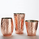 M & T  Barrel cocktail glass 35 cl copper look hammered stainless steel