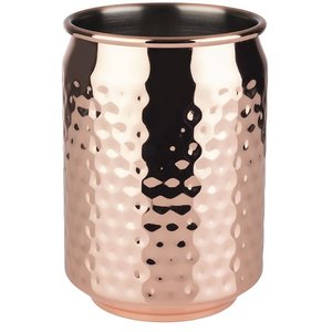 M & T  Barrel cocktail glass 35 cl copper look hammered stainless steel