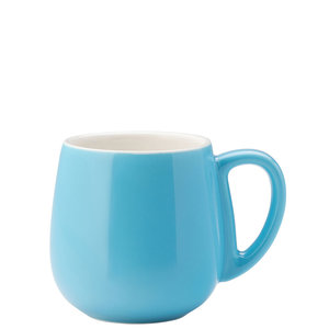 M&T Koffie- theebeker  42 cl " Barista "  azuur blauw