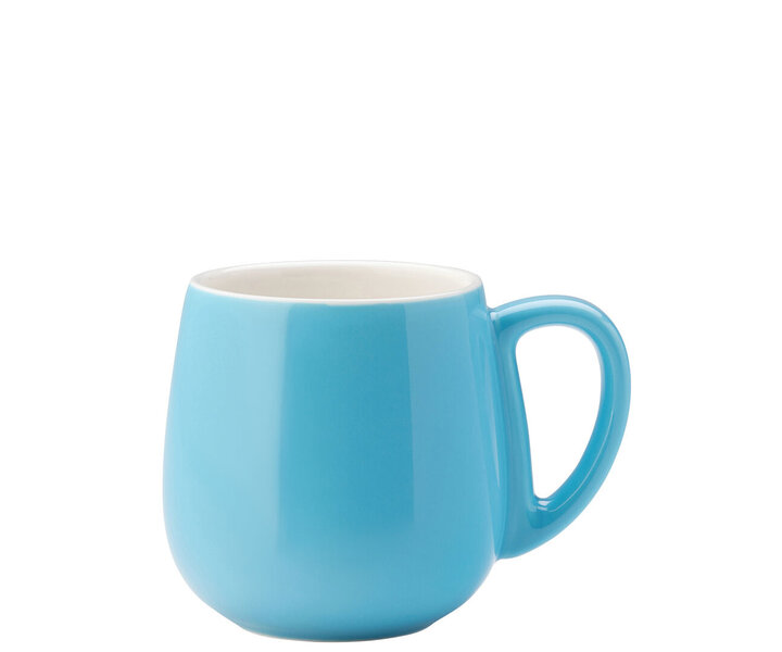 M&T Koffie- theebeker  42 cl " Barista " azuur blauw