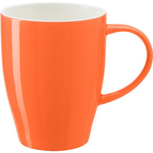 M&T Koffie & theebeker 35 cl oranje porselein