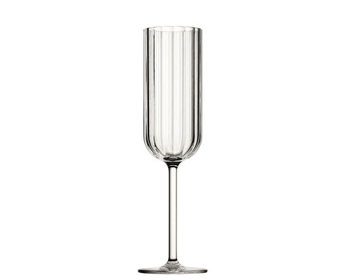 M&T Champagne flute 22 cl " Paradise " unbreakable clear polycarbonate