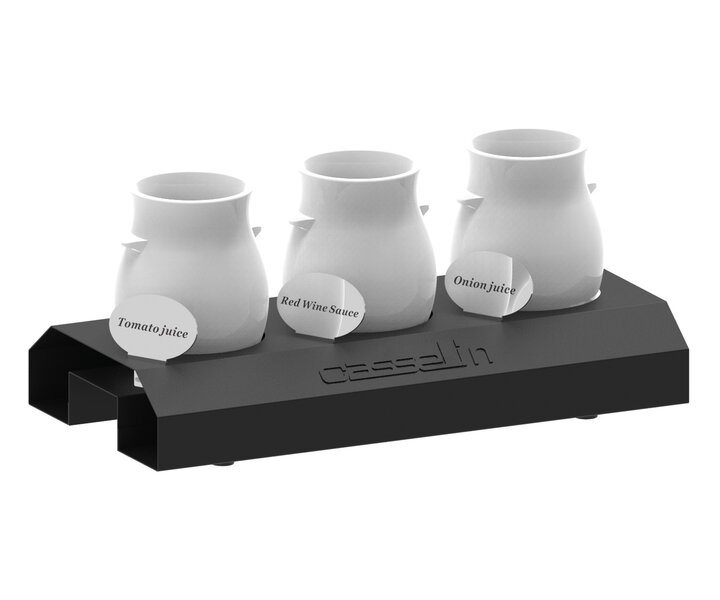 M&T Présentoir à sauce 3 x 0,5 litres