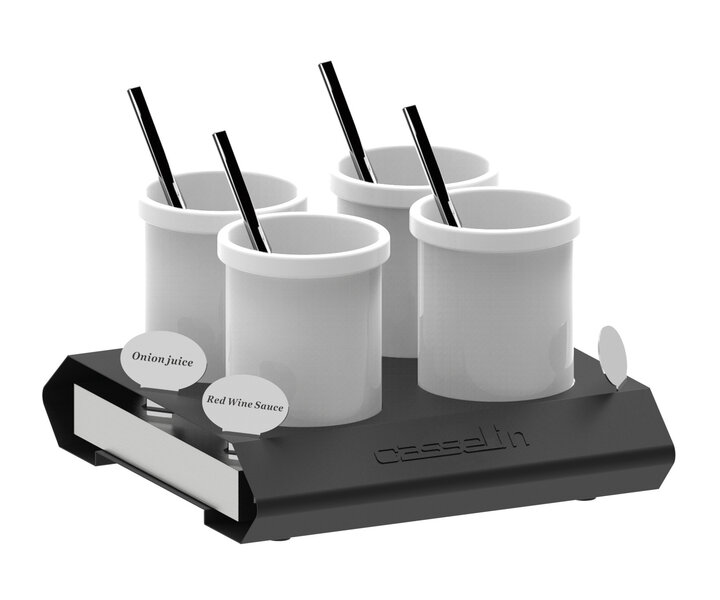 M&T Sauce stand 4 x 1,25 liter refrigerated eutectit GN1/2