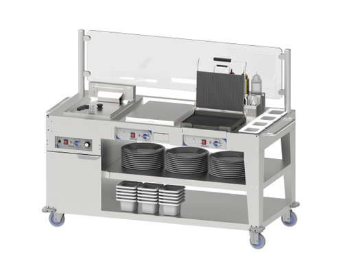 M&T Multi snack trolley