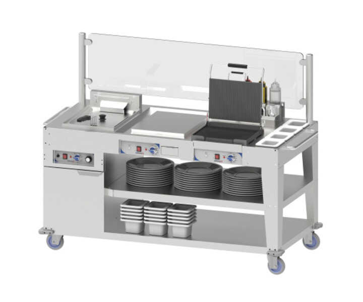 M&T Multi snack trolley