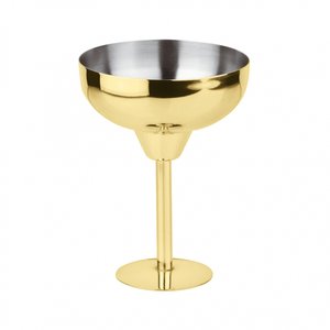 M & T  Margarita glass 22 cl gold colored stainless steel