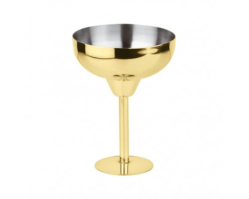 M & T  Margarita glass 22 cl gold colored stainless steel