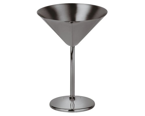 M & T  Martini glass 20 cl black colored stainless steel