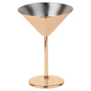 M & T  Martini glass 20 cl copper colored stainless steel