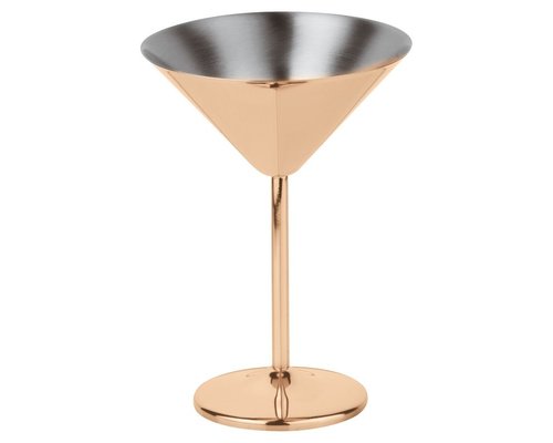 M & T  Martini glass 20 cl copper colored stainless steel
