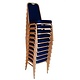 M&T Chaise de banquet & seminair bleu empilable