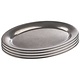 M & T  Oval tray 20 x 14,5 cm stainless steel 18/8 antique look