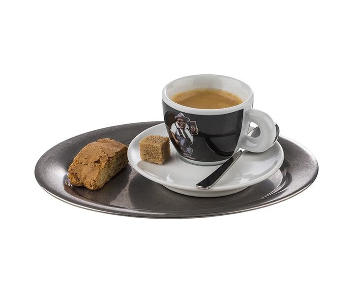 M&T Oval tray 29 x 22 cm stainless steel 18/8 antique look