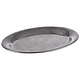 M & T  Oval tray 29 x 22 cm stainless steel 18/8 antique look