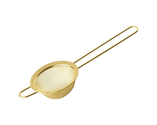 M & T  Cocktail strainer 8 cm  gold colored stainless steel