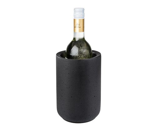 M&T Seau à vin en beton couleur noire " Element "