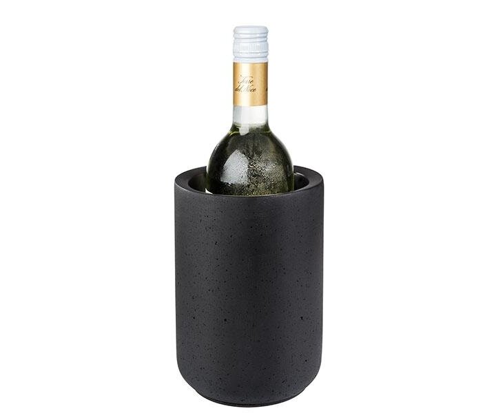 M&T Seau à vin en beton couleur noire " Element "