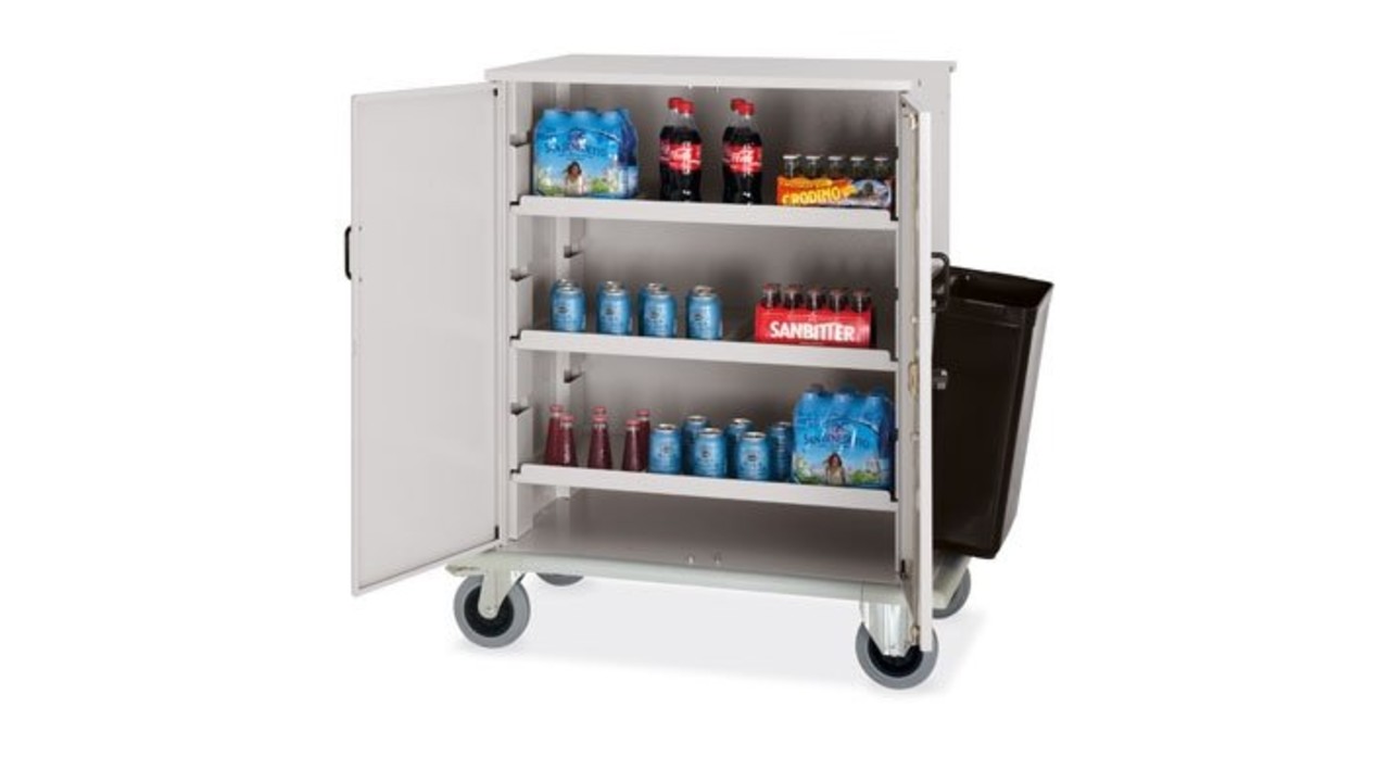 Mini bar restocking trolley M&T International Hotel & Restaurant