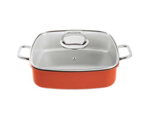 PADERNO Casserole carrée orange 4 litres " Série 2300 "