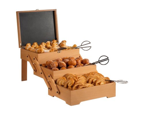 M&T Buffet box with 3 compartiments foldable made of natural oiled oak