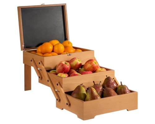 M&T Buffet box with 3 compartiments foldable made of natural oiled oak