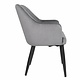 M & T  Chaise en velours gris